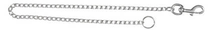 Jatkopala taluttimeen metalliketju pistoolilukolla 80cmx3mm kromi Trixie - Talutin jakajat ja jatkot - 009250 - 1