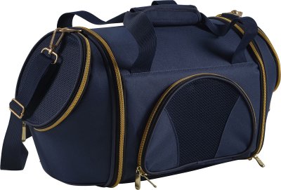 Kantokassi S 48x21x22,5cm sininen/kultainen Ozami - Koiran pyöräkorit ja kantokassit - 021390 - 1