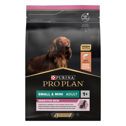 Sensitive Skin Adult 1+ Small & Mini 3kg Pro Plan - Koiran kuivaruoat aikuisille koirille - 001470 - 2