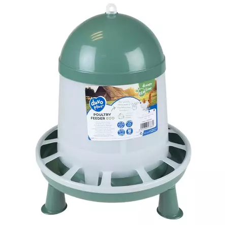 Ruoka-automaatti ECO 3kg jaloilla vihreä Duvo+ - Kotieläin lintujen ruokinta - 056980 - 2