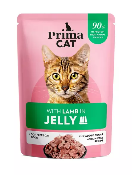 Classic lammas 85g hyytelössä PrimaCat - Aikuisten kissojen säilykkeet - 029890 - 2