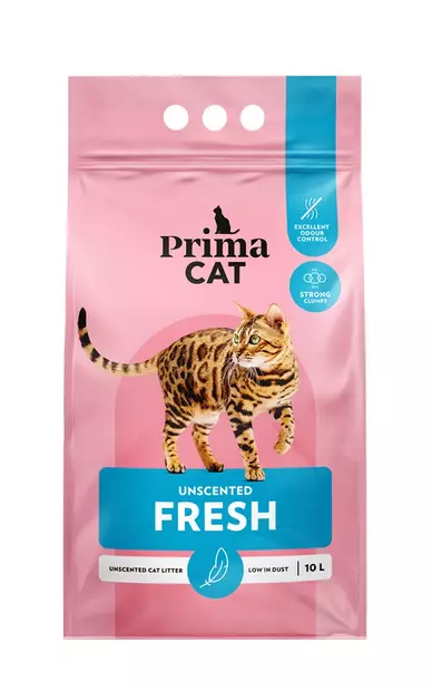 Fresh kissanhiekka Unscented 10L PrimaCat - Kissanhiekat ja hiekan hajusteet - 029910 - 2