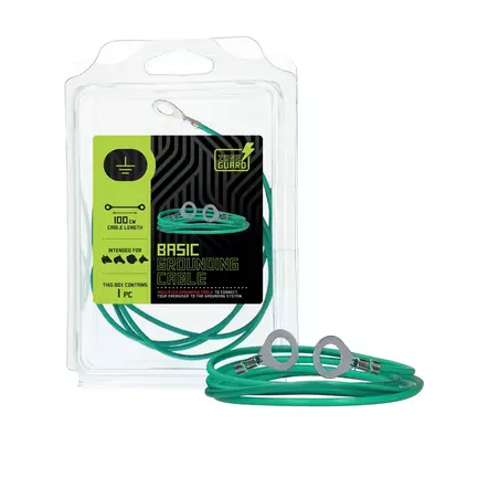 Maadoitusjohto Basic renkailla 100cm vihreä ZoneGuard - Kotieläinten aitaustarvikkeet - 055840 - 2