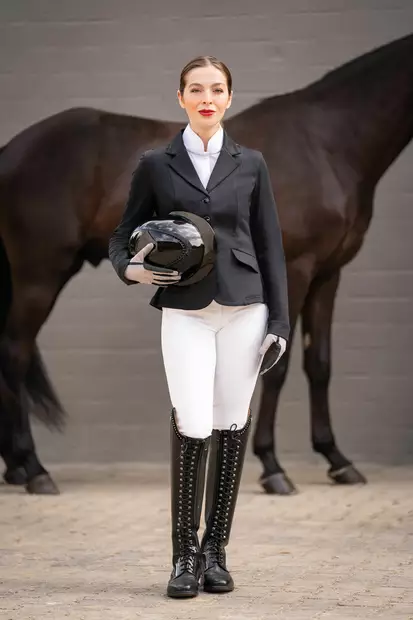 Kisatakki Amy musta HKM-sports - Ratsastustakit ja -liivit - 055860 - 2