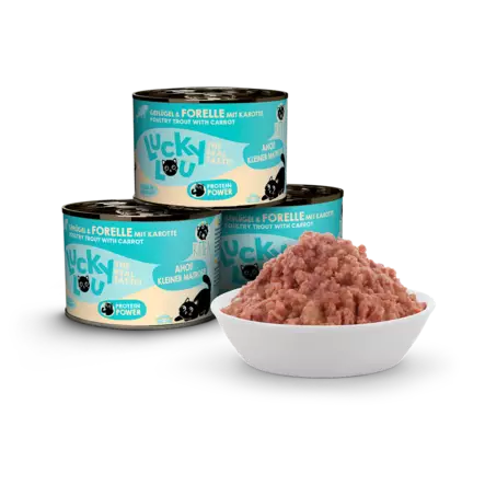 Kitten Siipikarja Taimen Life Stage 200g Lucky Lou - Kissanpennun säilykkeet ja kasvatusruoat - 051100 - 1