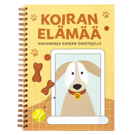 Koiran elämää -hauvakirja A5 100 sivua - Lahjatavarat - 054510 - 1