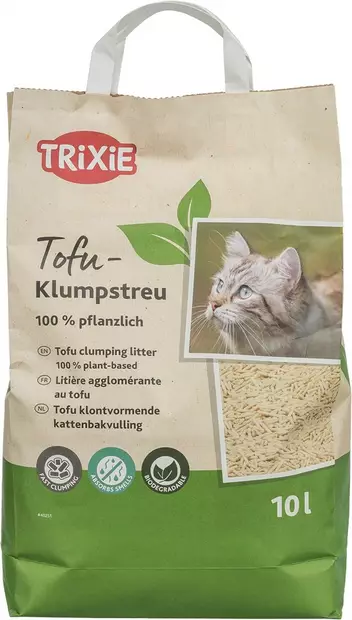 Kuivikepelletti Tofu 10L 4,5kg Trixie - Kissanhiekat ja hiekan hajusteet - 057690 - 1