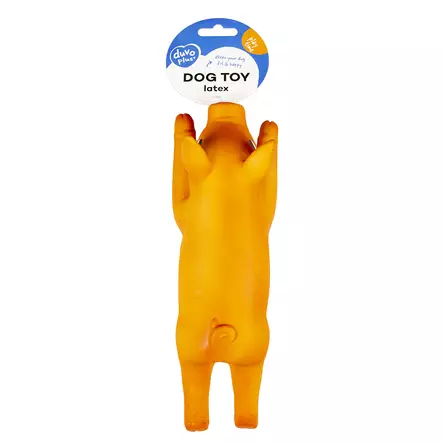 Latexpossu 13cm oranssi vinkuva Duvo+ - Koiran vinyyli-, latex- ja valolelut - 024830 - 3