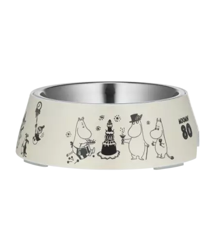 Melamiinikuppi Moomin for Pets 80 M 325ml beige Muurla - Koiran muovi- ja melamiinikupit - 054770 - 1