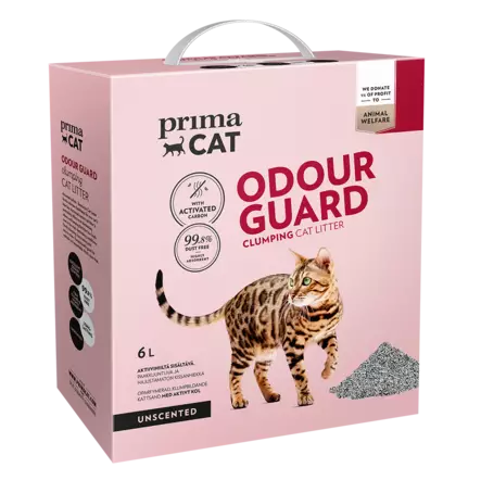 Mikrohiekka Odour Guard 6L Unscented PrimaCat - Kissanhiekat ja hiekan hajusteet - 059230 - 1
