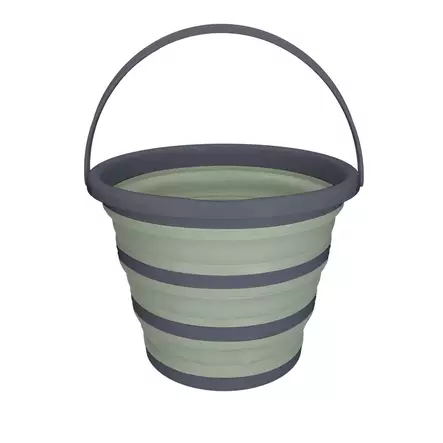 Taitettava ämpäri 10L vihreä-harmaa Excellent Horse - Hevosen juoma-astiat ja -automaatit - 056760 - 1