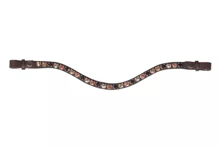 Otsapanta Amour brown - taupe - champagne HKM-sports - Hevosen otsapannat - 056860 - 1