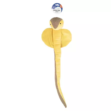 Rapiseva pehmokobra täyttöaukolla 65x22x9cm kelta-beige Duvo+ - Koiran pehmolelut - 054940 - 2