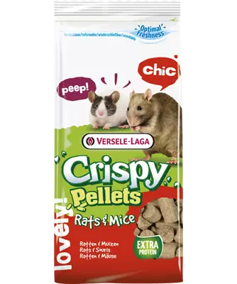 Rehupelletti Rotta & Hiiri Crispy Pellets Versele Laga - Hamsterin ja hiirien ruoka - 055160 - 1