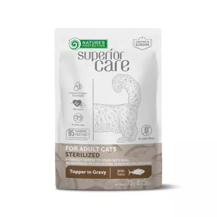 Sterilized tonnikala 70g Nature's Protection Superior Care cat - Aikuisten kissojen säilykkeet - 053480 - 1