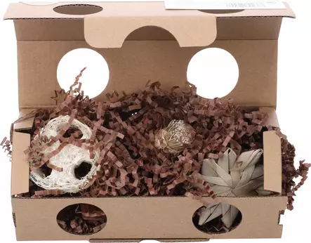 Täytetty puuhaboxi Hopsie Playbox pahvia 20x10x8,5cm Flamingo - Pieneläinten lelut ja puuhasteltavat - 055580 - 1