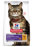 Cat Sensitive Stomach & Skin 1,5kg Hill's Science Plan - Kissan kuivaruoat aikuisille kissoille - 001450 - 1