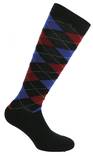 Ratsastussukka Argyle musta/royal blue - Ratsastajan asusteet - 029230 - 1