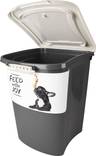 Säilytysastia Pria pyörillä harmaa-valkoinen 38L Flamingo - Koiranruoan säilytys ja annostelu - 035540 - 3