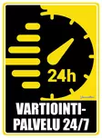 Kyltti Vartiointipalvelu 24/7 - Varoitus- ja huomiokyltit - 053580 - 1