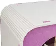Huopaluola Merle 58x29x27cm beige-fuksia Trixie - Kissan pesä-, iglu- ja riippupedit - 057110 - 5