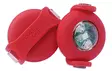 Led-valo Luumi 2kpl 32mm paristoilla punainen Curli - Koiran heijastimet ja turvavalot - 054960 - 1