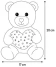 Pehmokarhu Lief Bear 20cm beige Flamingo - Koiran pehmolelut - 055570 - 3