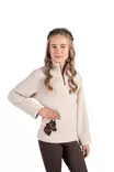 Teddykarvainen pusero Mia KID beige HKM-sports - Ratsastuspaidat ja -hupparit - 054090 - 2