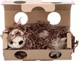 Täytetty puuhaboxi Hopsie Playbox pahvia 20x10x8,5cm Flamingo - Pieneläinten lelut ja puuhasteltavat - 055580 - 1