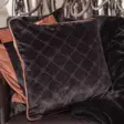 Tyynynpäällinen Velvet 50x50cm musta-ruskea Heritage Eskadron - Koti ja sisustus - 050630 - 2