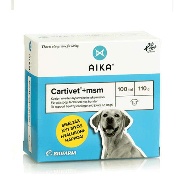 Cartivet + MSM 100tabl 110g AIKA Biofarm - Koiran lisäravinteet - 000650 - 1