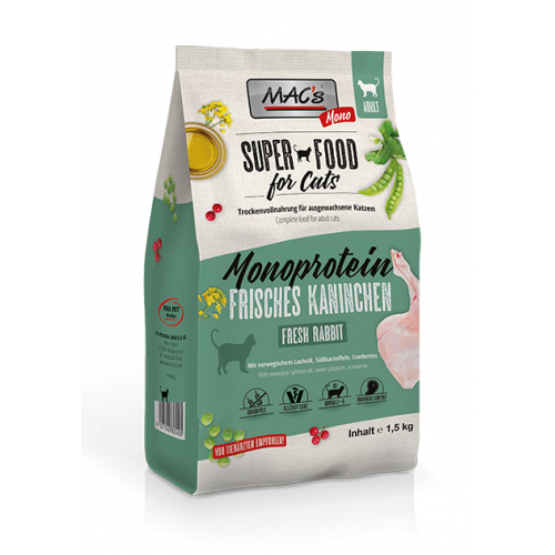 Cat Adult Monoprotein Rabbit MAC's - Kissan kuivaruoat aikuisille kissoille - 023400 - 1