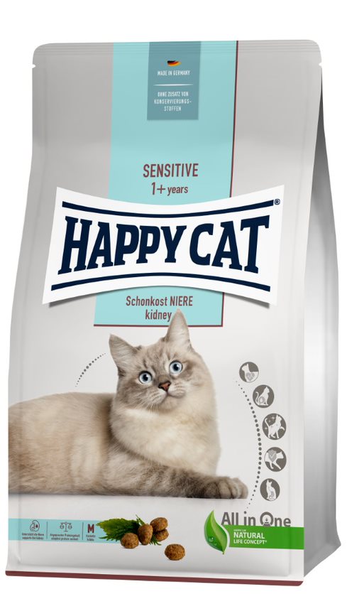 Cat Sensitive 1+ Niere Happy Cat - Kissan kuivaruoat erityisruokavaliot - 017850 - 3