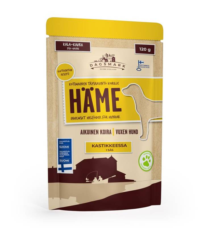 HÄME kala-kaura 120g pss kastike Dagsmark - Koiran säilykkeet aikuisille koirille - 030650 - 1
