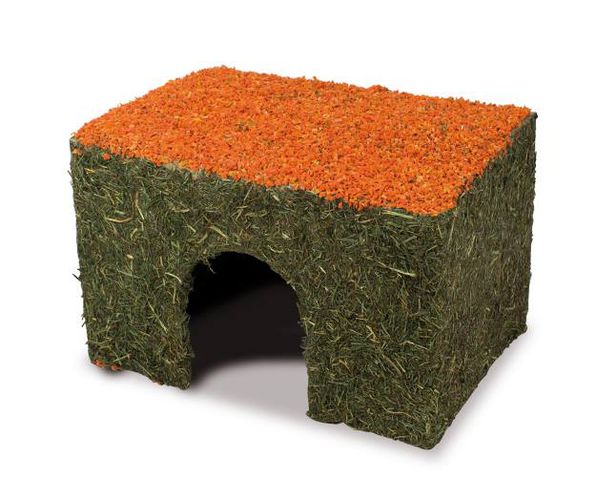 Heinätalo porkkanakatolla M 350g JR Farm - Pieneläinten pesät ja pedit - 005900 - 1