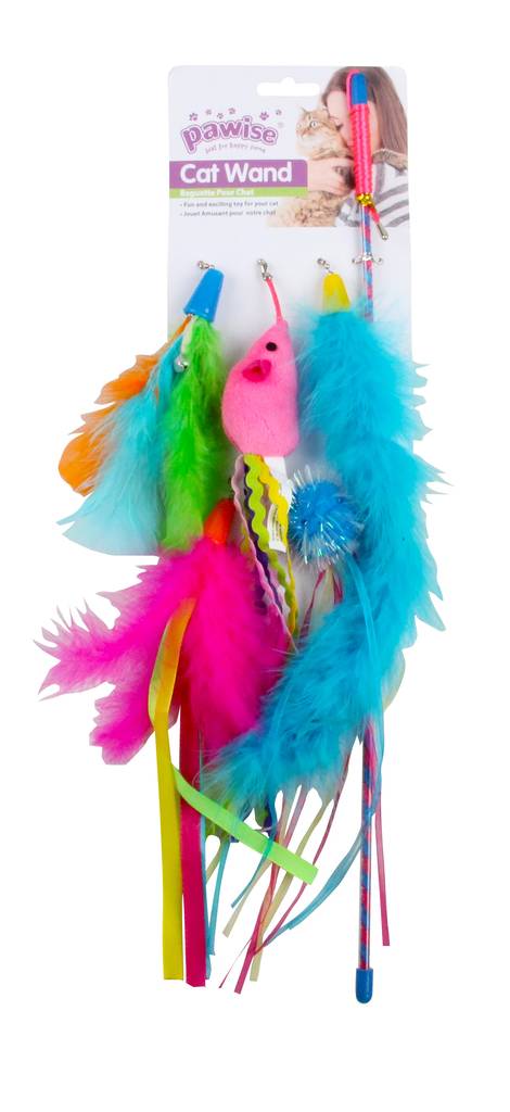 Huiskapaketti 6kpl cat teaser Pawise - Kissan huiskat ja onkilelut - 032090 - 1