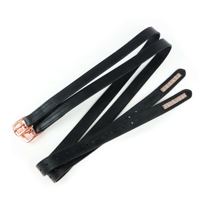 Jalustinhihnat Crystal musta-pink Equitare - Jalustimet ja -jalustinhihnat  - 033510 - 1