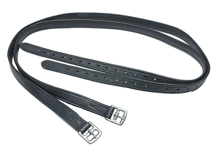 Jalustinhihnat pehmeä nahka-nylon musta Wahlsten - Jalustimet ja -jalustinhihnat  - 035290 - 1