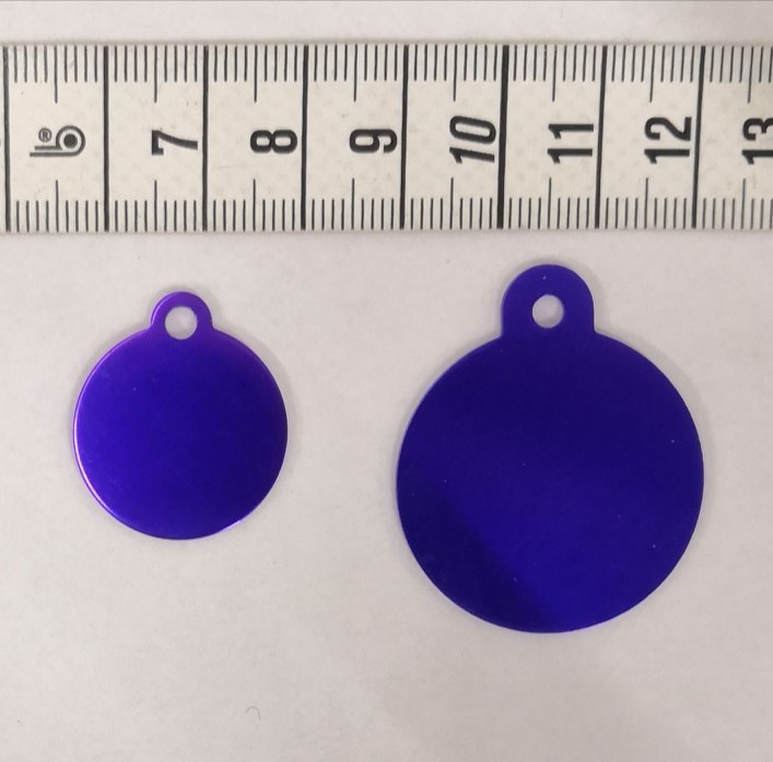 Kaiverruslaatta ympyrä purppura iMARC - Nimi- ja kaiverruslaatat - 032280 - 1