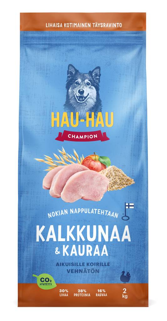 Kalkkuna Kaura aikuisille koirille Hau Hau Champion - Koiran kuivaruoat aikuisille koirille - 035750 - 1