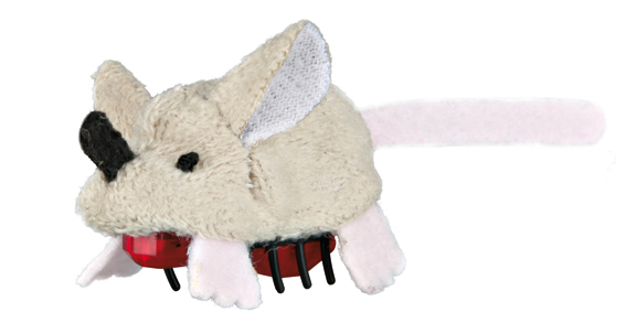 Kissan juokseva Hiiri 4cm paristo Trixie - Kissan hiiret, linnut, perhoset ym. - 024580 - 1