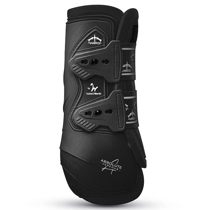 Koulusuojat Absolute takajalkoihin (REAR) mustat pari Veredus - Hevosen vuohis- ja hivutussuojat - 022210 - 1