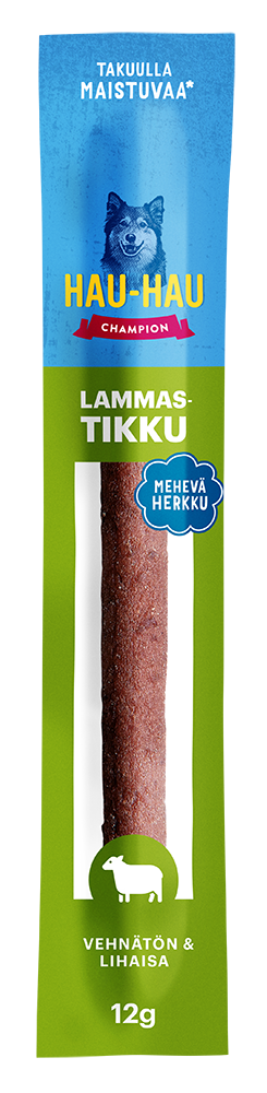 Lammastikku vehnätön 18cm 12g Hau Hau Champion - Koiran herkut ja makupalat - 036420 - 1