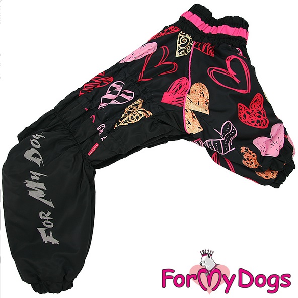 Lämpöhaalari Hearts leveärintaiselle nartulle A1 For My Dogs - Koiran haalarit - 037320 - 1