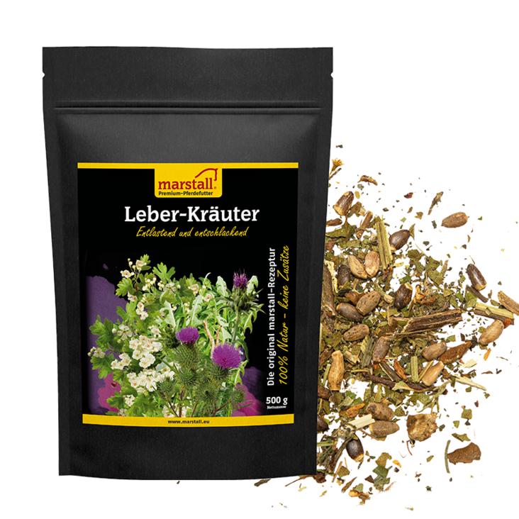 Leber Kräuter 500g Marstall - Hevosen yrtit ja luontaistuotteet - 038490 - 1