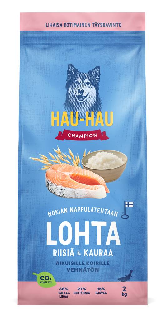 Lohi Riisi Kaura aikuisille koirille Hau Hau Champion - Koiran kuivaruoat aikuisille koirille - 035740 - 1