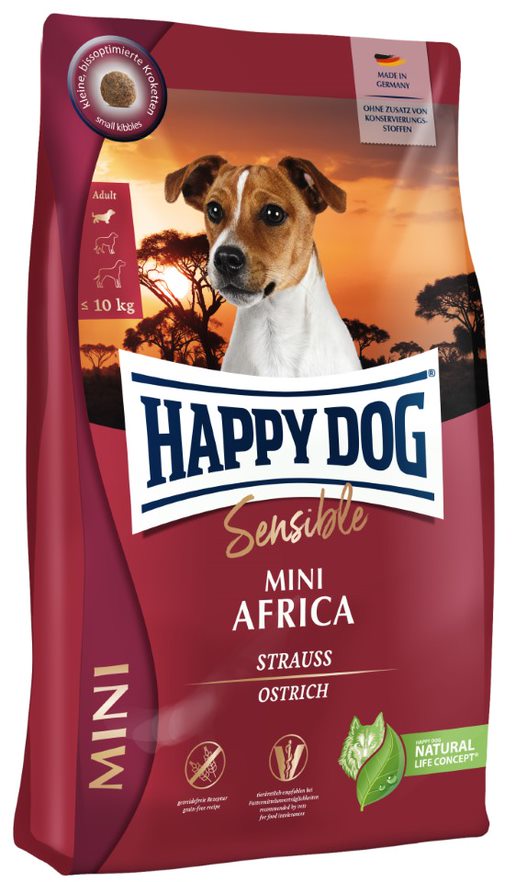 Mini Africa Strutsi Happy Dog - Koiran kuivaruoat aikuisille koirille - 017750 - 3