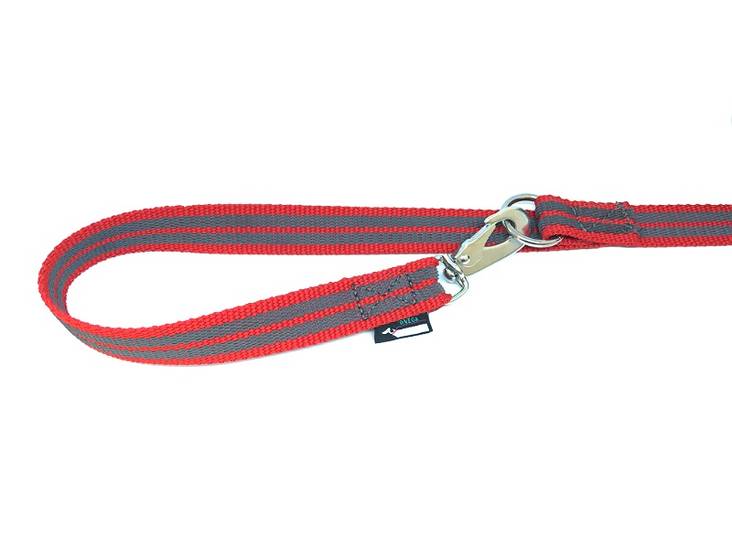Monitoimitalutin grip BGB-lukolla 20mm/2,5m punainen Onega - Koiran Grip -taluttimet - 033260 - 1