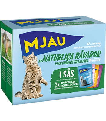 Multibox Liha & Kala 12x85g kastike MJAU - Aikuisten kissojen säilykkeet - 009440 - 1