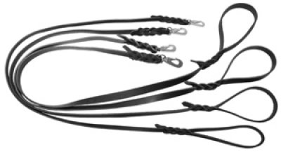 Nahkatalutin leveys 18mm BGB-lukko musta Alac - Koiran nahkataluttimet - 013810 - 1